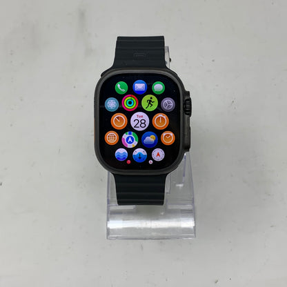Unlocked Apple Watch Ultra 3 49MM Black Titanium Black Ocean Band MF0J4LW/A