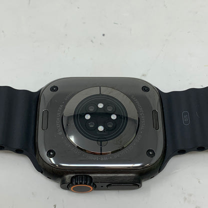 Unlocked Apple Watch Ultra 3 49MM Black Titanium Black Ocean Band MF0J4LW/A