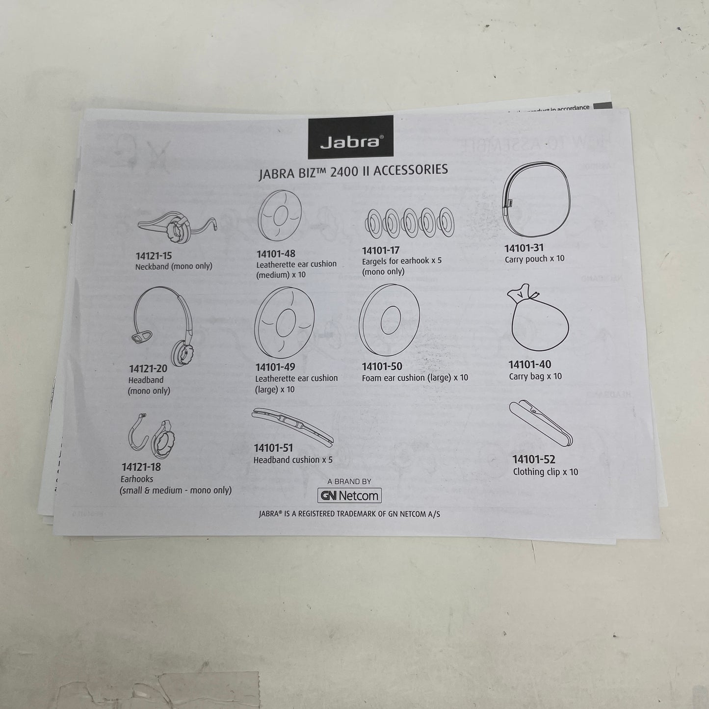 New Jabra BIZ 2400 II Mono USB 3-1 Wired Headsets Black 2496-829-309