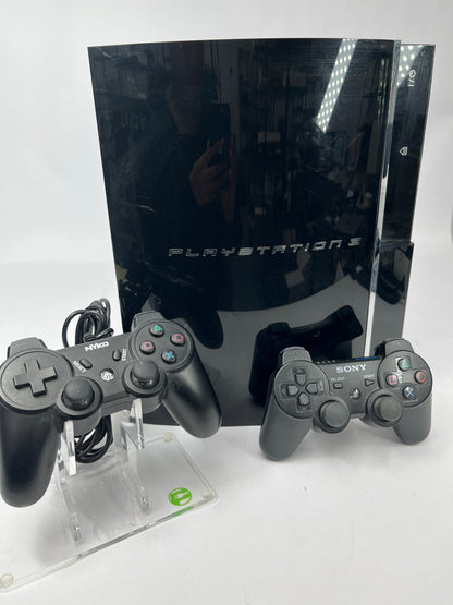 Sony PlayStation 3 Fat PS3 Backwards Compatible   80GB Black Console Gaming