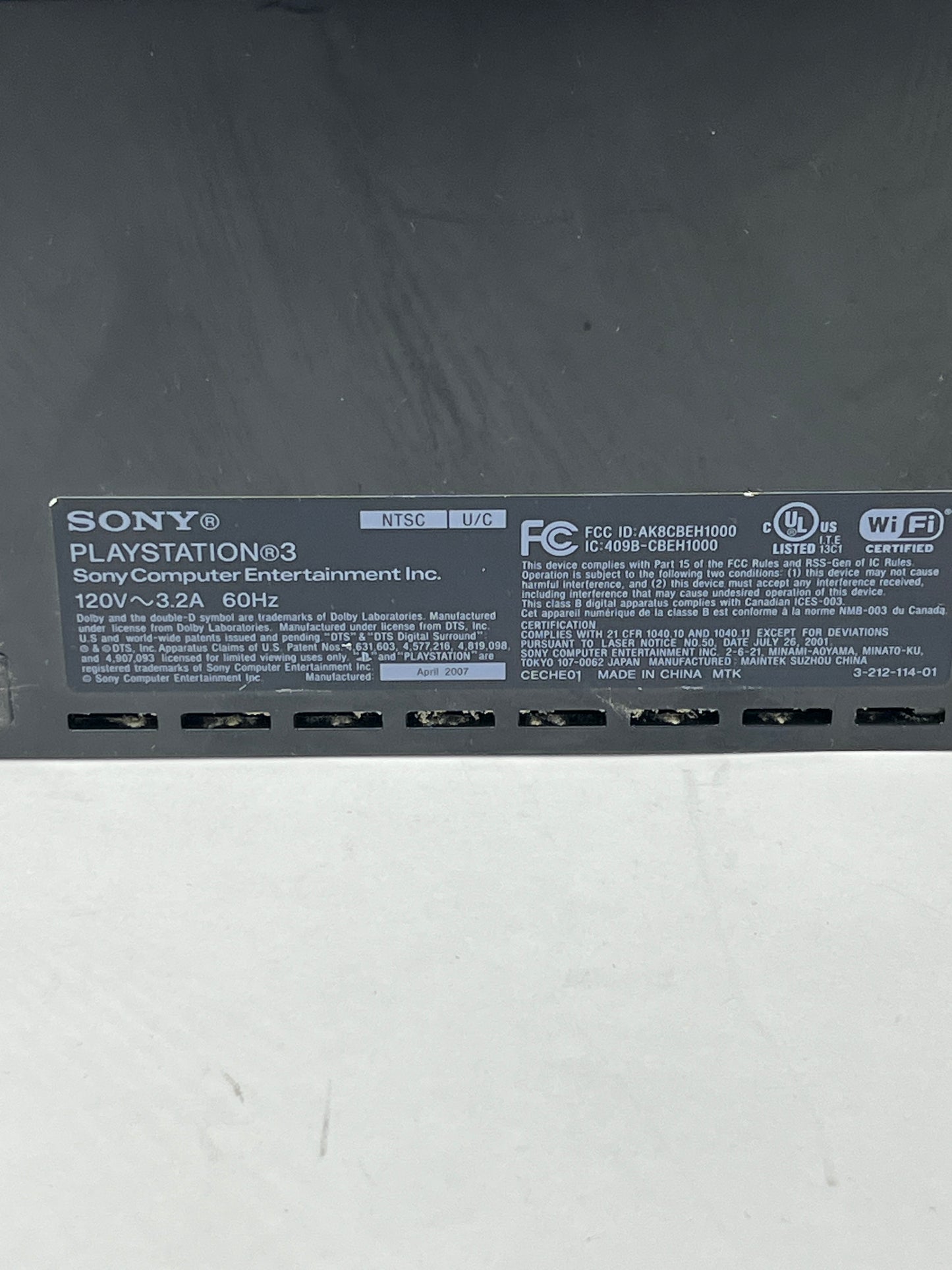 Sony PlayStation 3 Fat PS3 Backwards Compatible   80GB Black Console Gaming