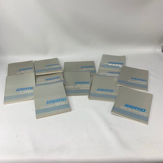 Kaypro Software Manuals Bundle 12 CP/M WordStar Microsoft BASIC CalcStar