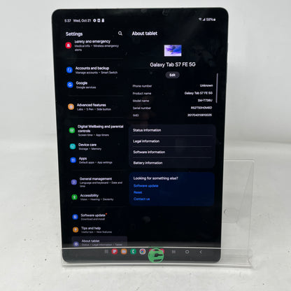 T-Mobile Samsung Galaxy Tab S7 FE 12.4" 64GB Black SM-T738U
