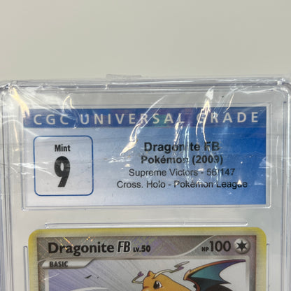 Pokémon TCG 2009 Supreme Victors Dragonite FB 56/147 Crosshatch Holofoil Mint 9