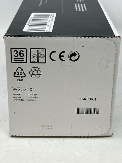 New HP Laserjet 414x Black Toner Cartridge W2020X