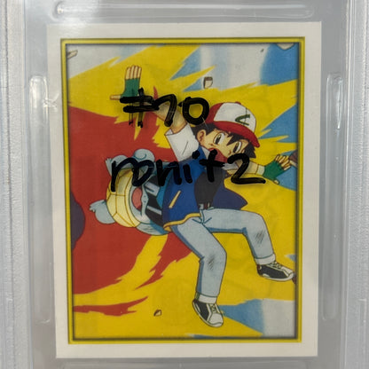 Pokémon TCG Merlin Series 2 #73 Ash & Squirtle PSA Mint 9