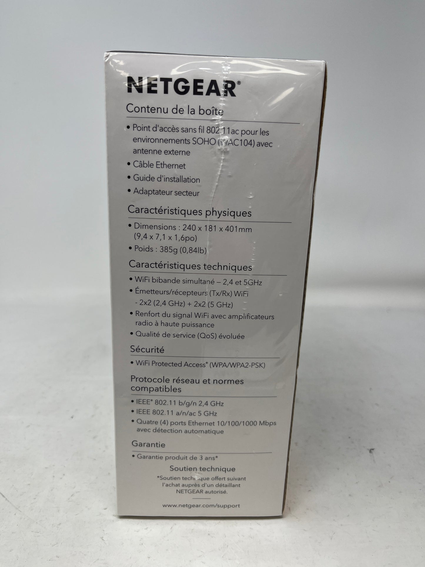 New Netgear WAC104-100NAS AC1200 Dual-Band Wireless Access Point