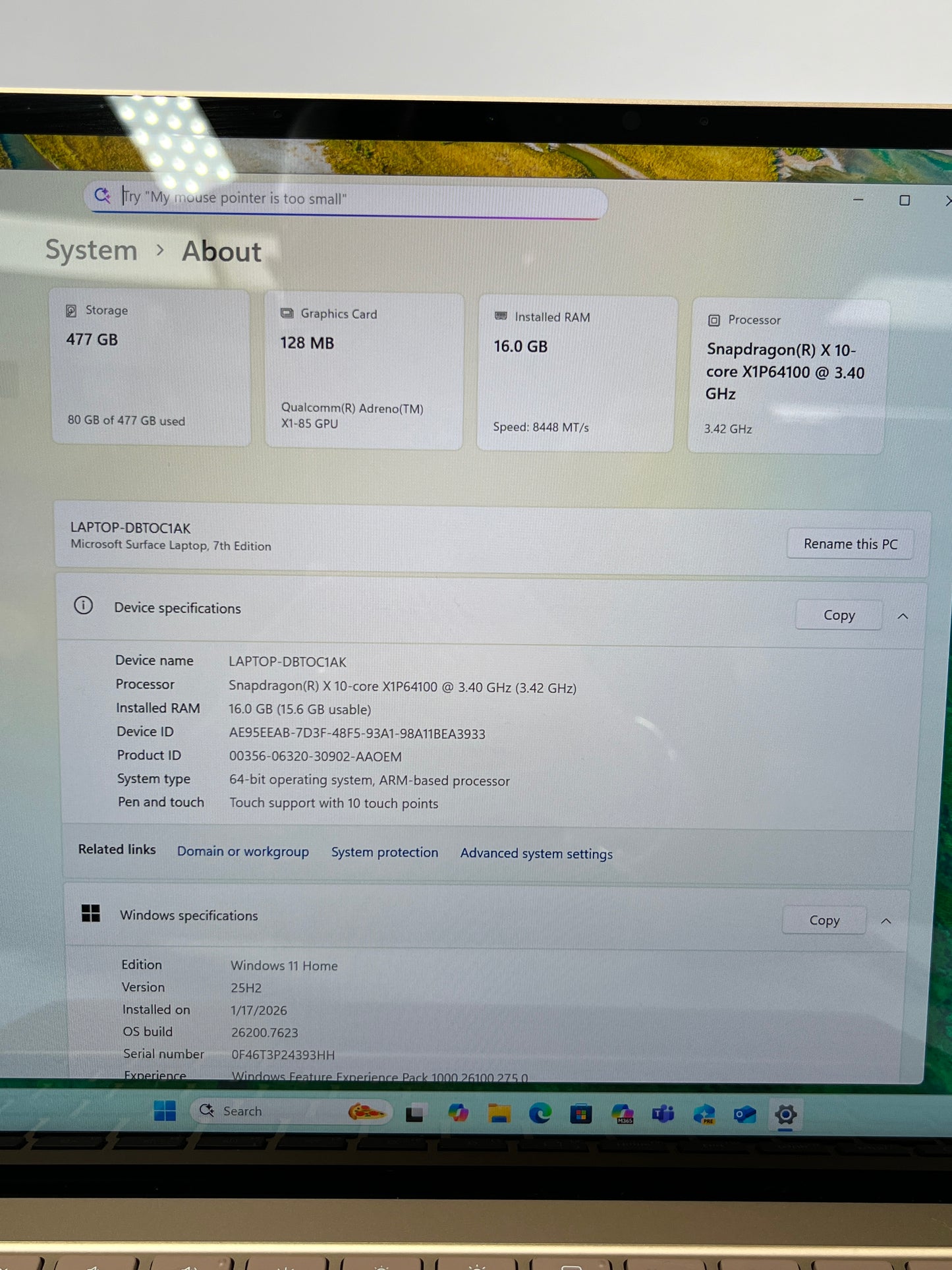 Microsoft Surface Pro 7 2036 12.3" 3.40GHz 3.4GHz 16.0GB 512GB SSD 128MB