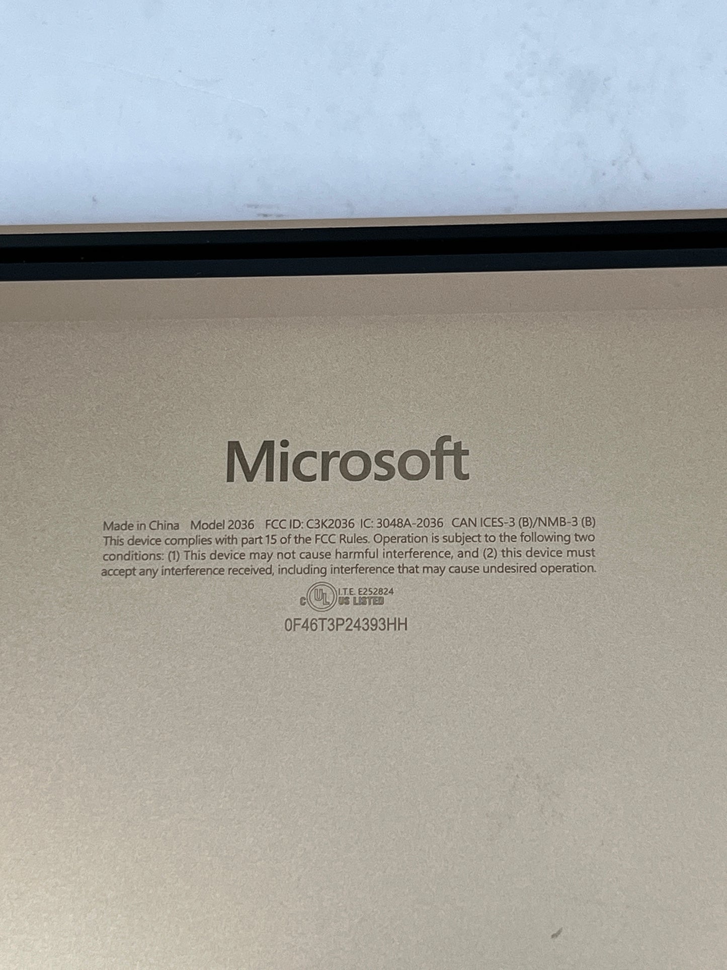 Microsoft Surface Pro 7 2036 12.3" 3.40GHz 3.4GHz 16.0GB 512GB SSD 128MB