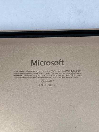 Microsoft Surface Pro 7 2036 12.3" 3.40GHz 3.4GHz 16.0GB 512GB SSD 128MB