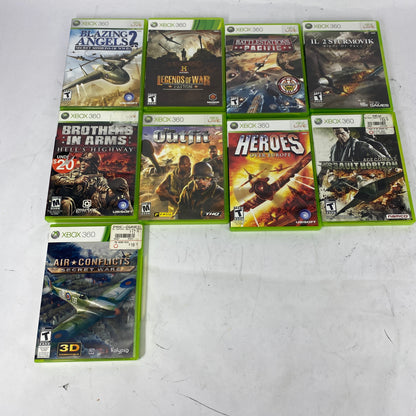 Lot of 9 Microsoft Xbox 360 Games