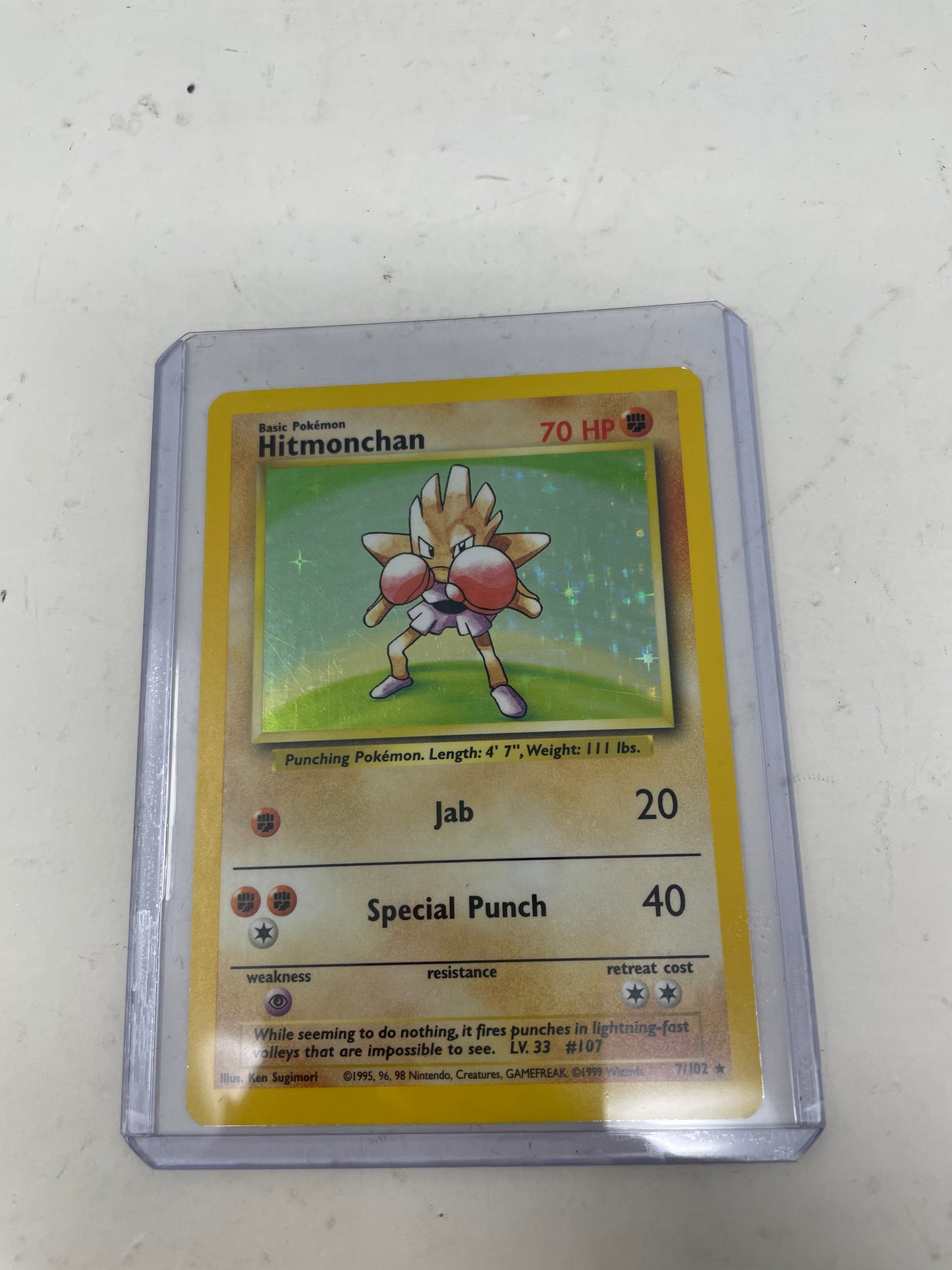 Pokémon TCG Base Set Hitmonchan 7/102 English