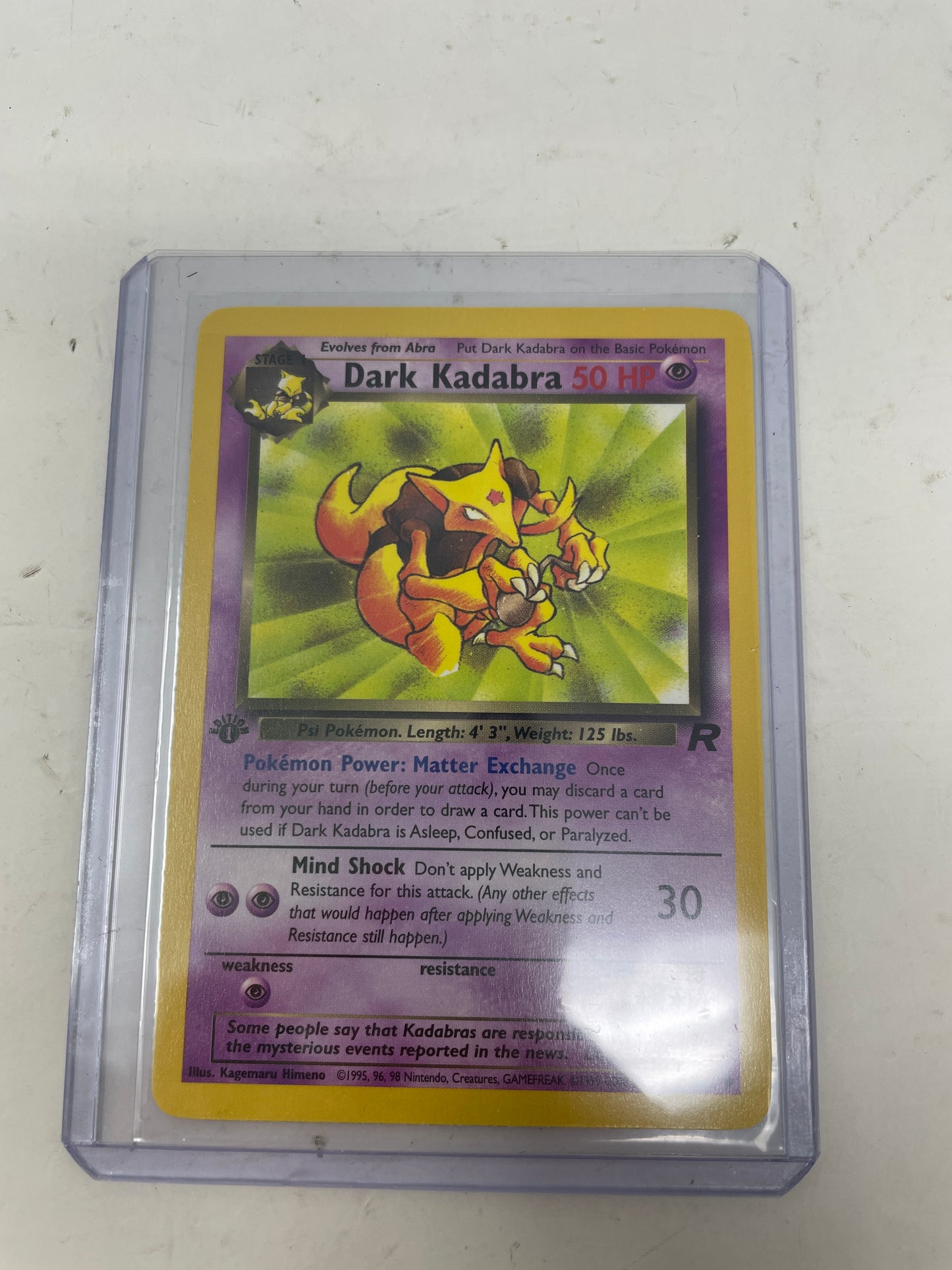 Pokémon TCG Team Rocket Dark Kadabra 39/82 English