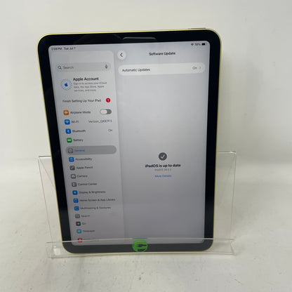 WiFi Only Apple iPad 10th Gen 64GB Yellow NPQ23LL/A