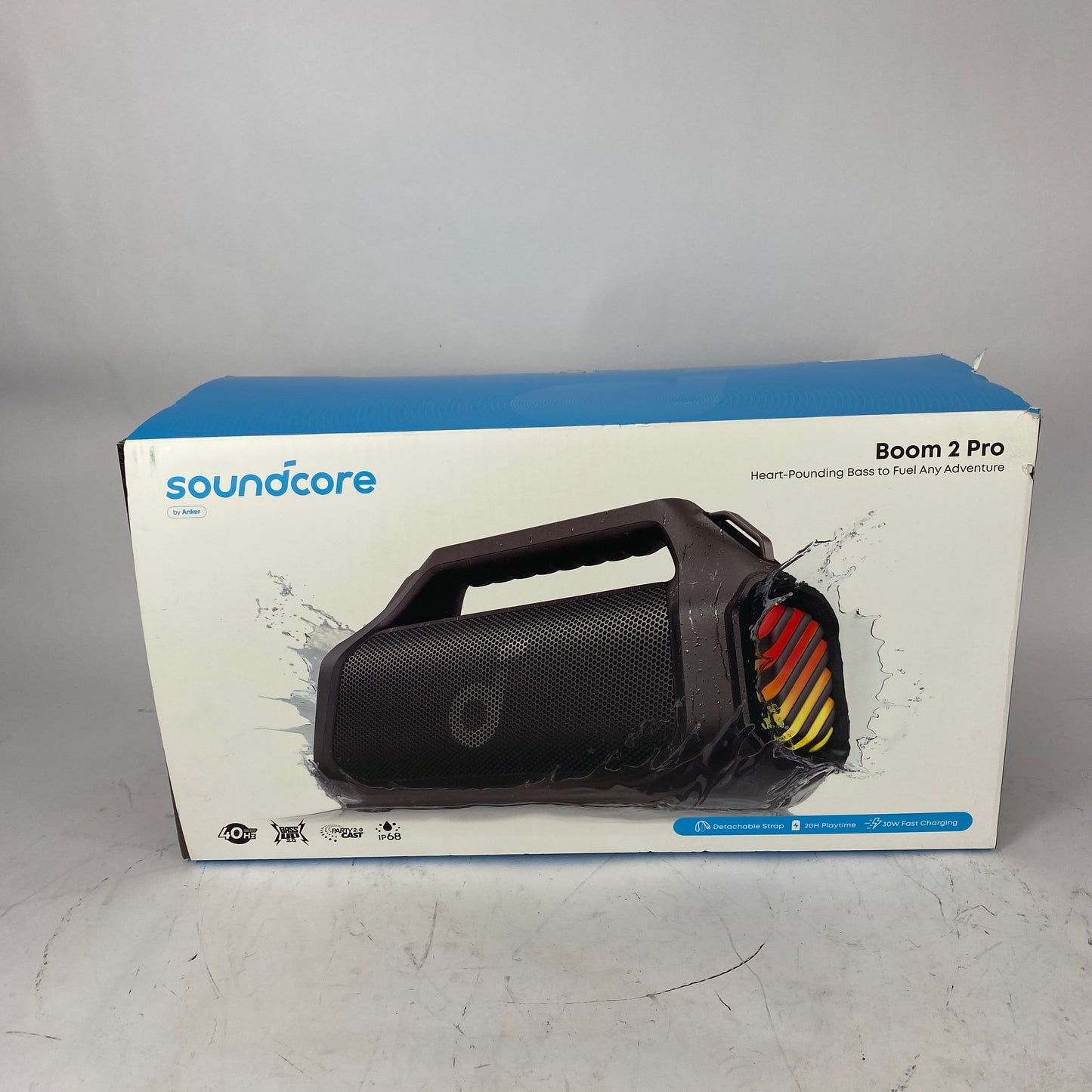Anker Soundcore Boom Pro 2 Portable Bluetooth Speaker Black A3134Z11