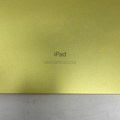 WiFi Only Apple iPad 10th Gen 64GB Yellow NPQ23LL/A