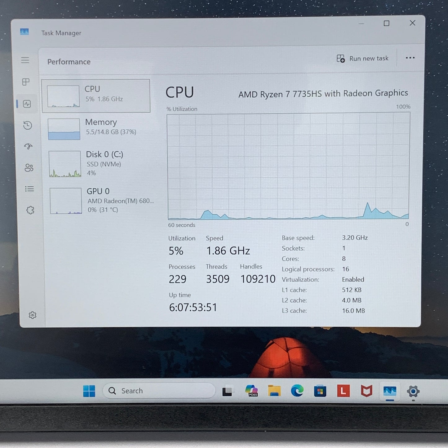 Lenovo Thinkbook 14 G7 ARP IS34J2QH 14" Ryzen 7 7735HS 3.2GHz 16GB RAM 512GB SS