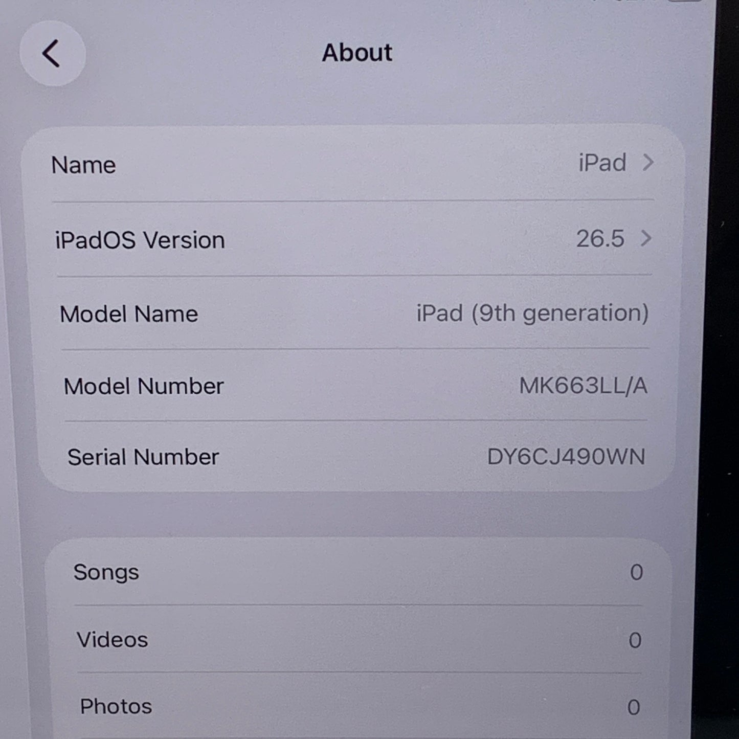 Unlocked Apple iPad 9th Gen 64GB Space Gray MK663LL/A