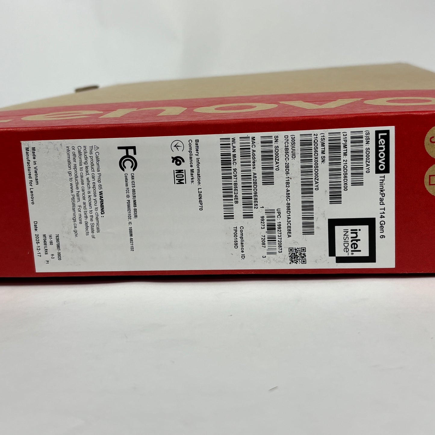 New Lenovo ThinkPad E14 Gen 6 21QDS6DX00 14" Ultra 7-225U 1.7GHz 16GB RAM 1TB SSD