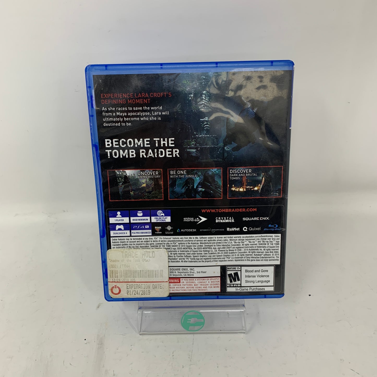 Lot of 2 PS4 Games Shadow of The Tomb Raider + Scarlet Nexus PlayStation 4 