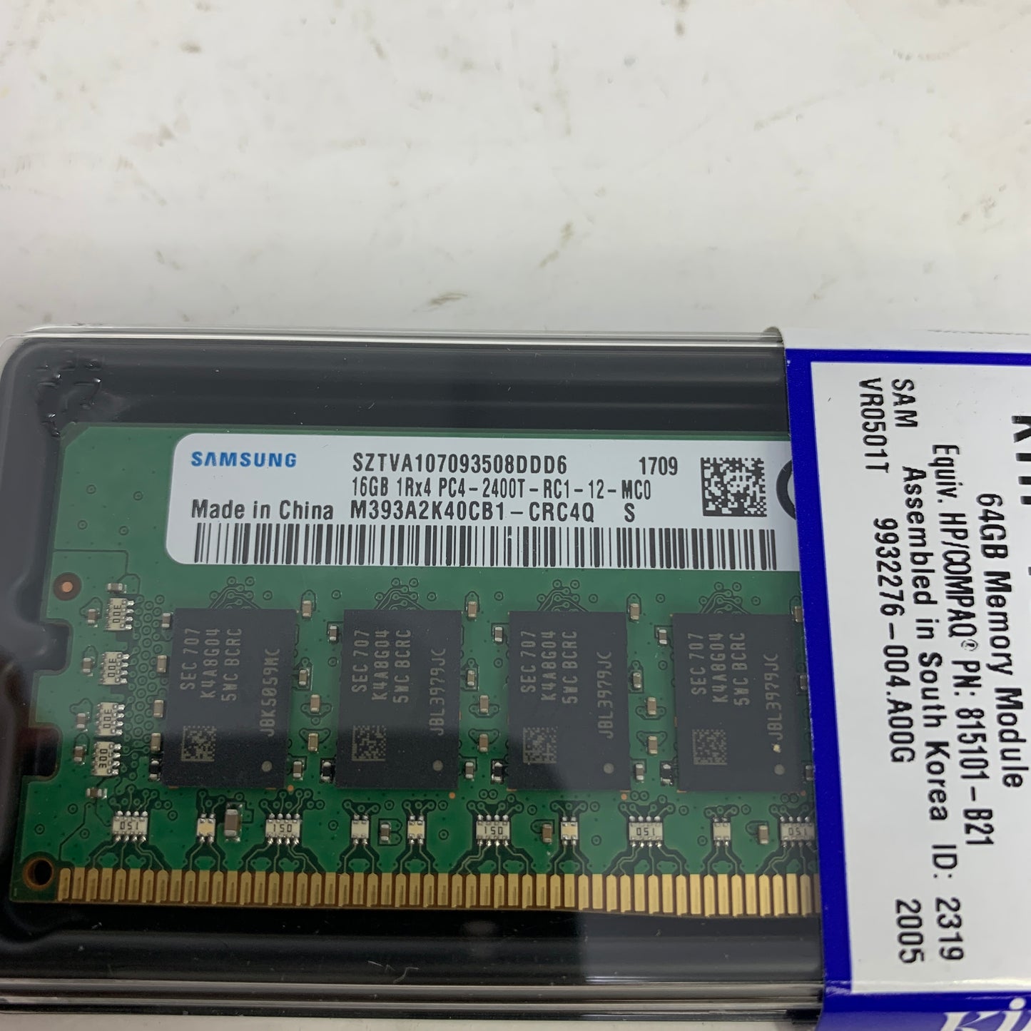 New Samsung PC4-2400T-RC1 16GB (1x16GB) RAM DDR4 2400MHz  M393A2K40CB1-CRC4Q