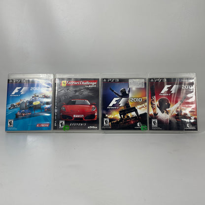 Lot of 4 PS3 Racing Games F1 2010 2011 2012 Ferrari Challenge Formula 1 Bundle