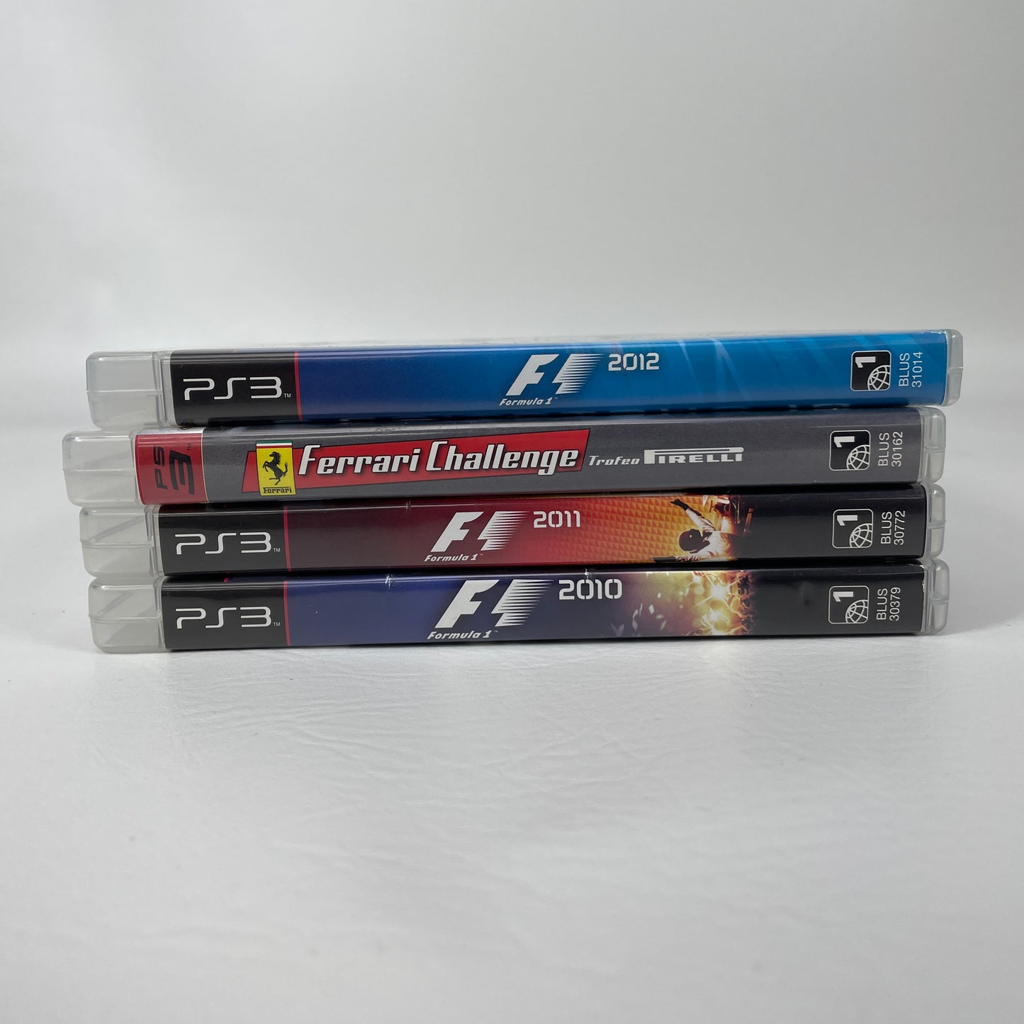 Lot of 4 PS3 Racing Games F1 2010 2011 2012 Ferrari Challenge Formula 1 Bundle