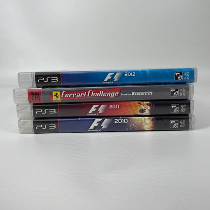 Lot of 4 PS3 Racing Games F1 2010 2011 2012 Ferrari Challenge Formula 1 Bundle