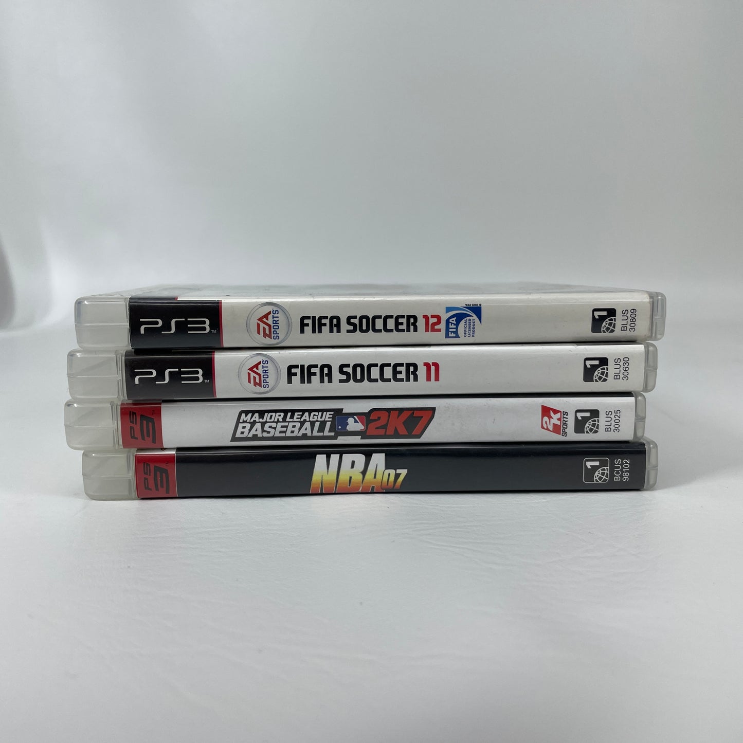Lot of 4 PS3 Sports Games FIFA 11 FIFA 12 NBA 07 MLB 2K Major League Baseball