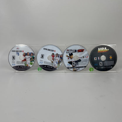Lot of 4 PS3 Sports Games FIFA 11 FIFA 12 NBA 07 MLB 2K Major League Baseball