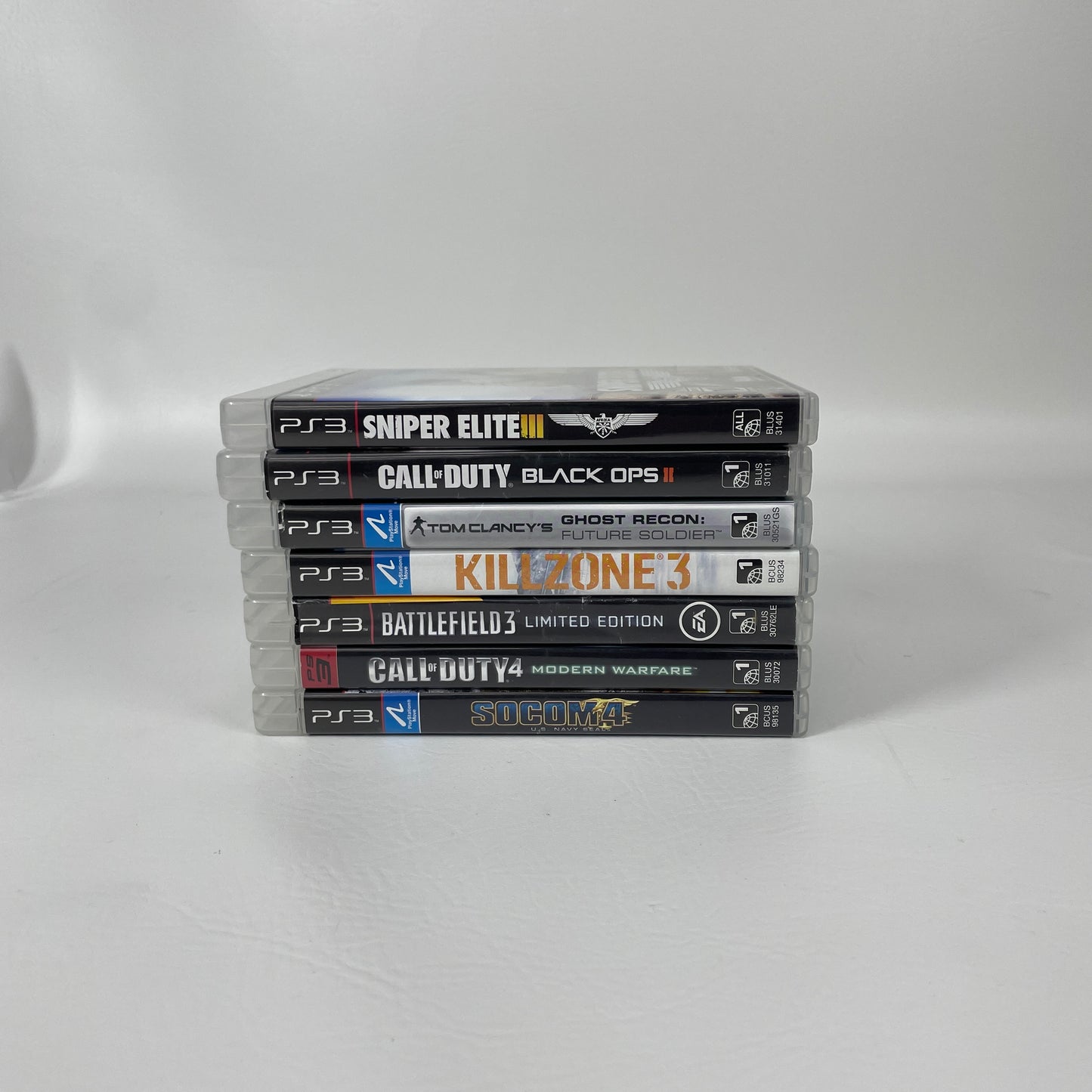 Lot of 7 PS3 Games Call of Duty Black Ops II 4 Modern Warfare Battlefield 3 COD