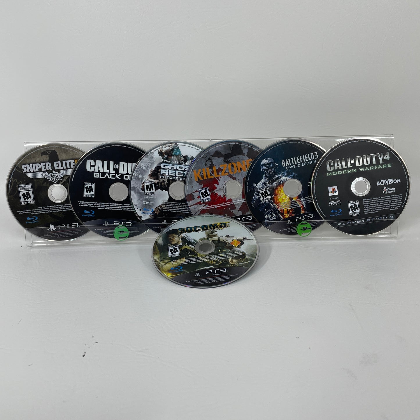 Lot of 7 PS3 Games Call of Duty Black Ops II 4 Modern Warfare Battlefield 3 COD
