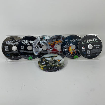 Lot of 7 PS3 Games Call of Duty Black Ops II 4 Modern Warfare Battlefield 3 COD