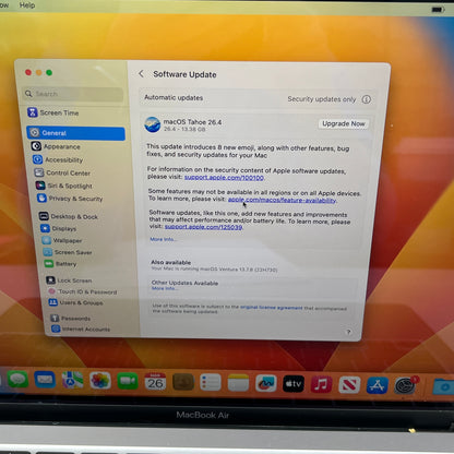 2020 Apple MacBook Air 13.3" M1 7C GPU 3.2GHz 8GB RAM 256GB SSD MGN63LL/A