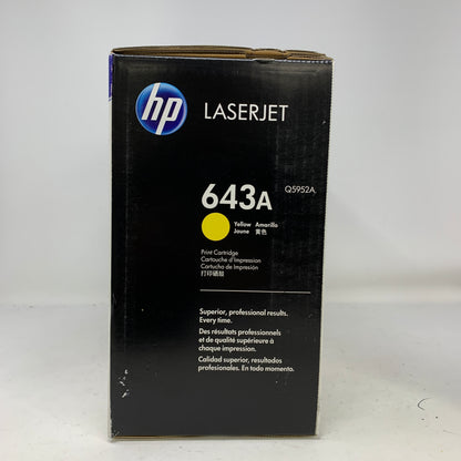 New HP LaserJet 643A Yellow High-Yield Toner Cartridge CC643A