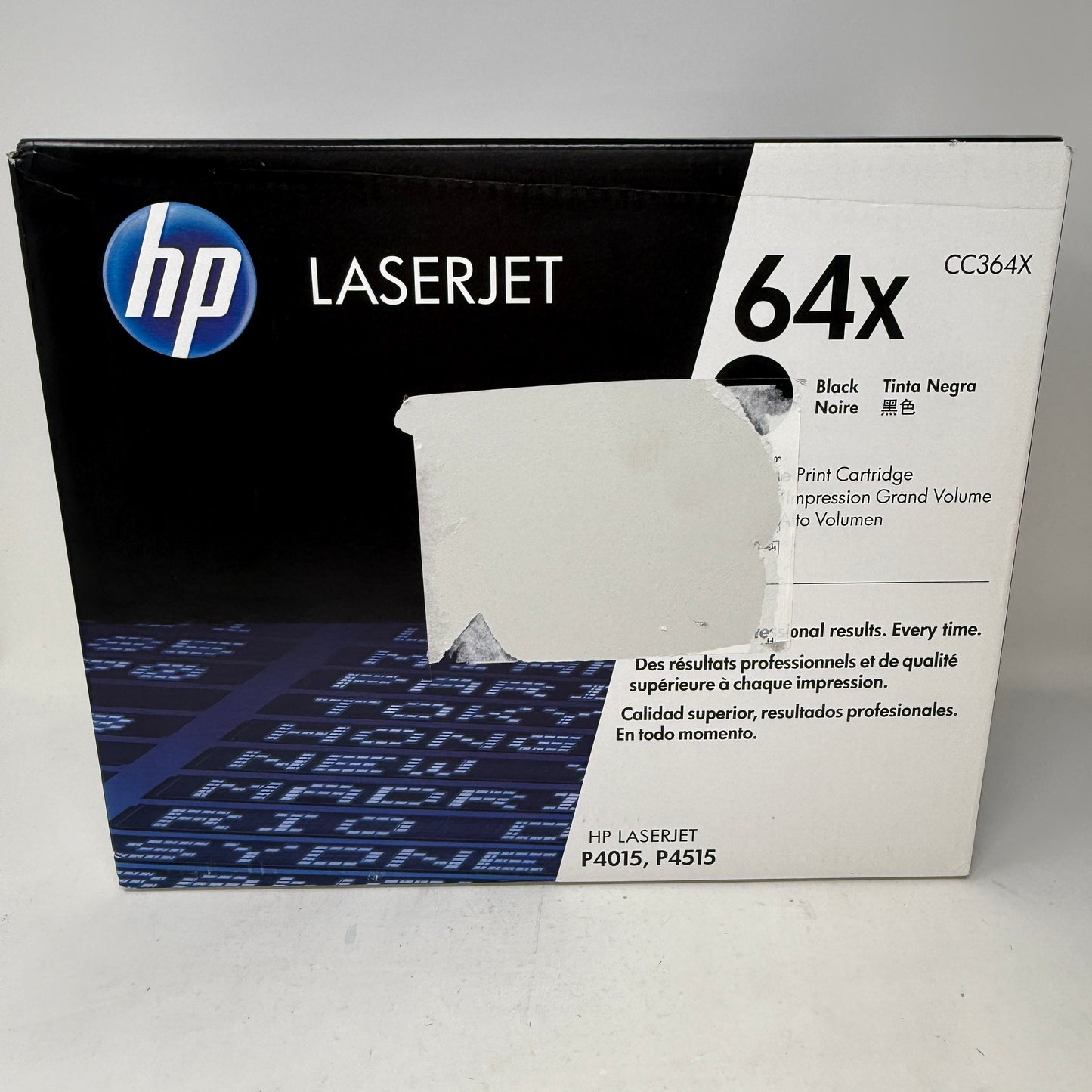 New Hp 64x Black Original LaserJet Toner Cartridge CC364X