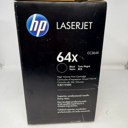 New Hp 64x Black Original LaserJet Toner Cartridge CC364X