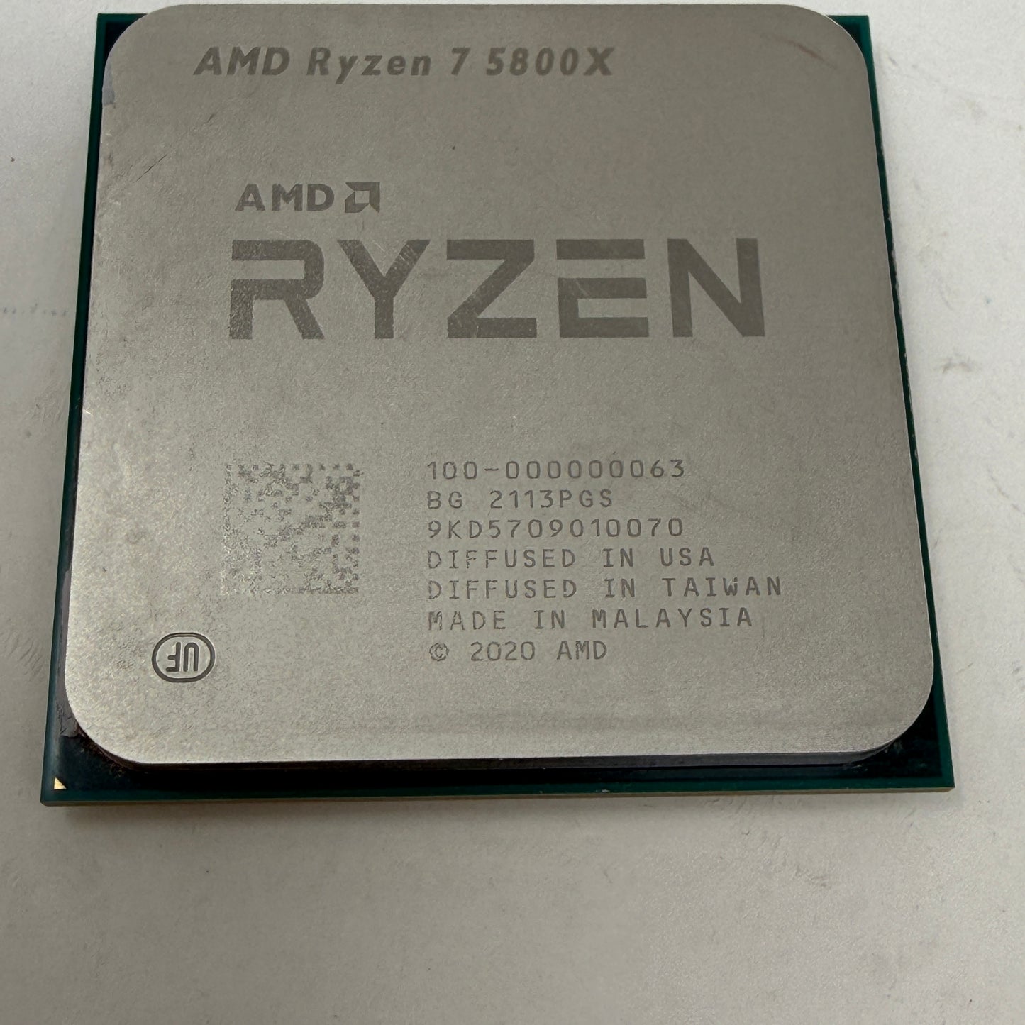 AMD Ryzen 7 5800X 3.80GHz 8 Core 100-000000063 16 Thread AM4