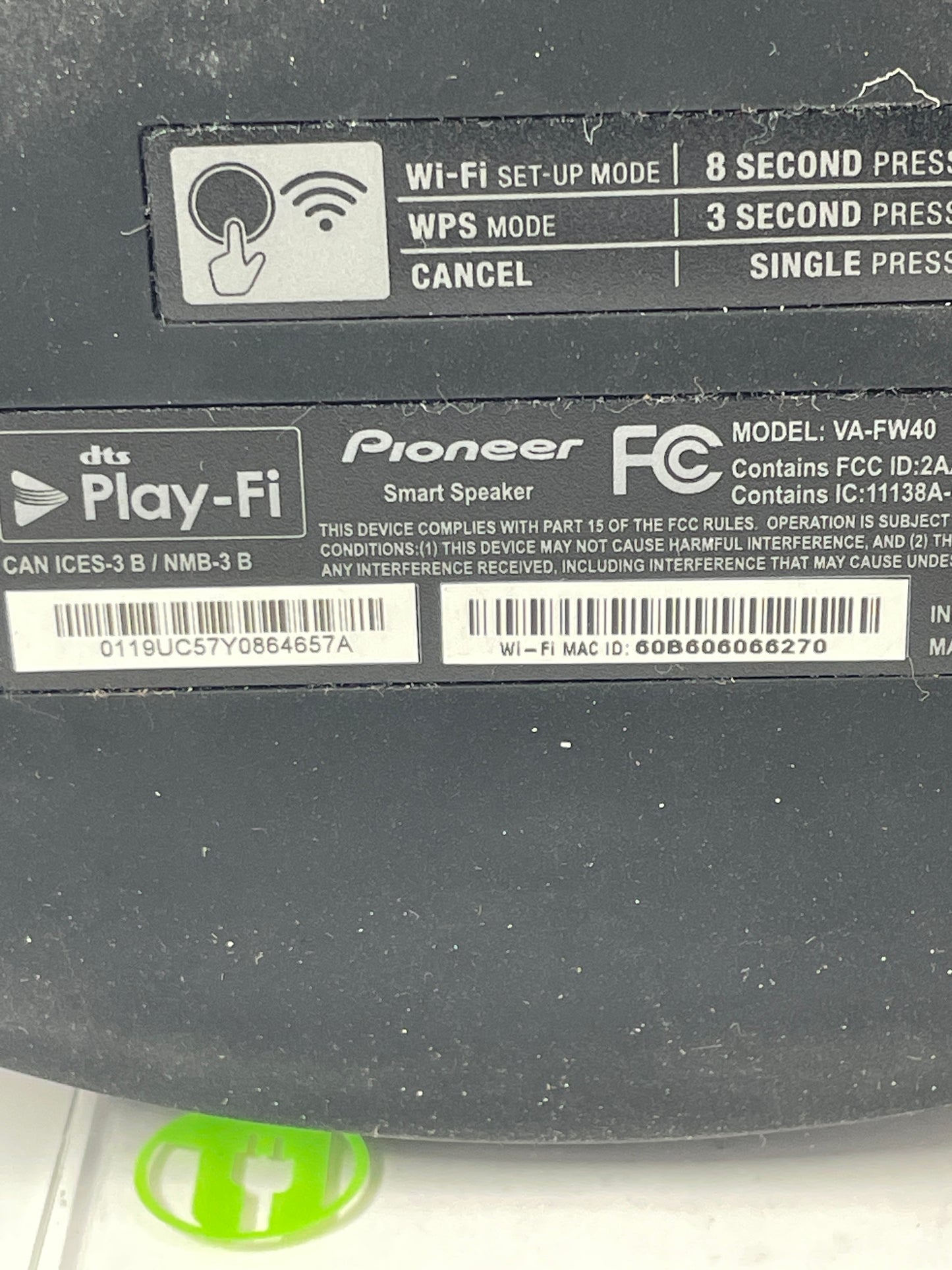 Pioneer VA-FW40 Elite Smart Speaker