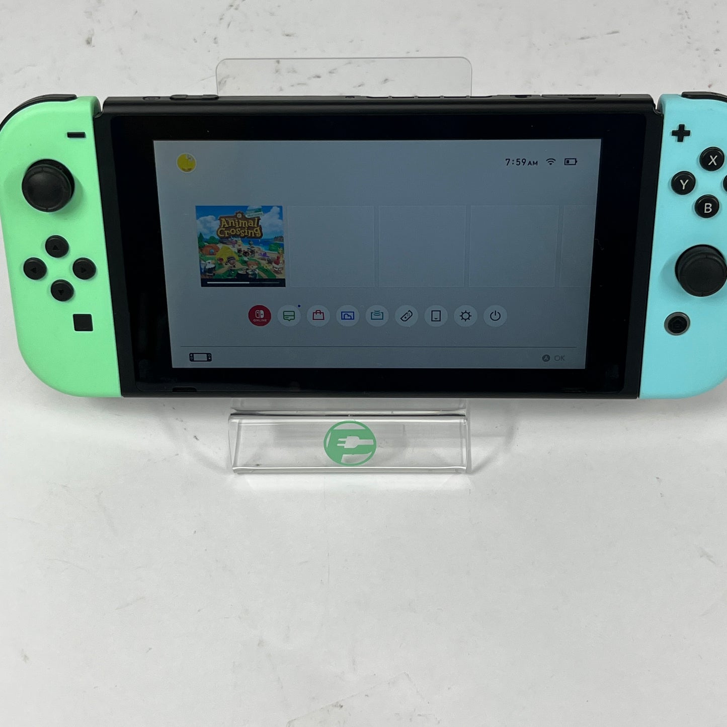 Nintendo Switch v1 Video Game Console HAC-001 Animal Crossing Edition