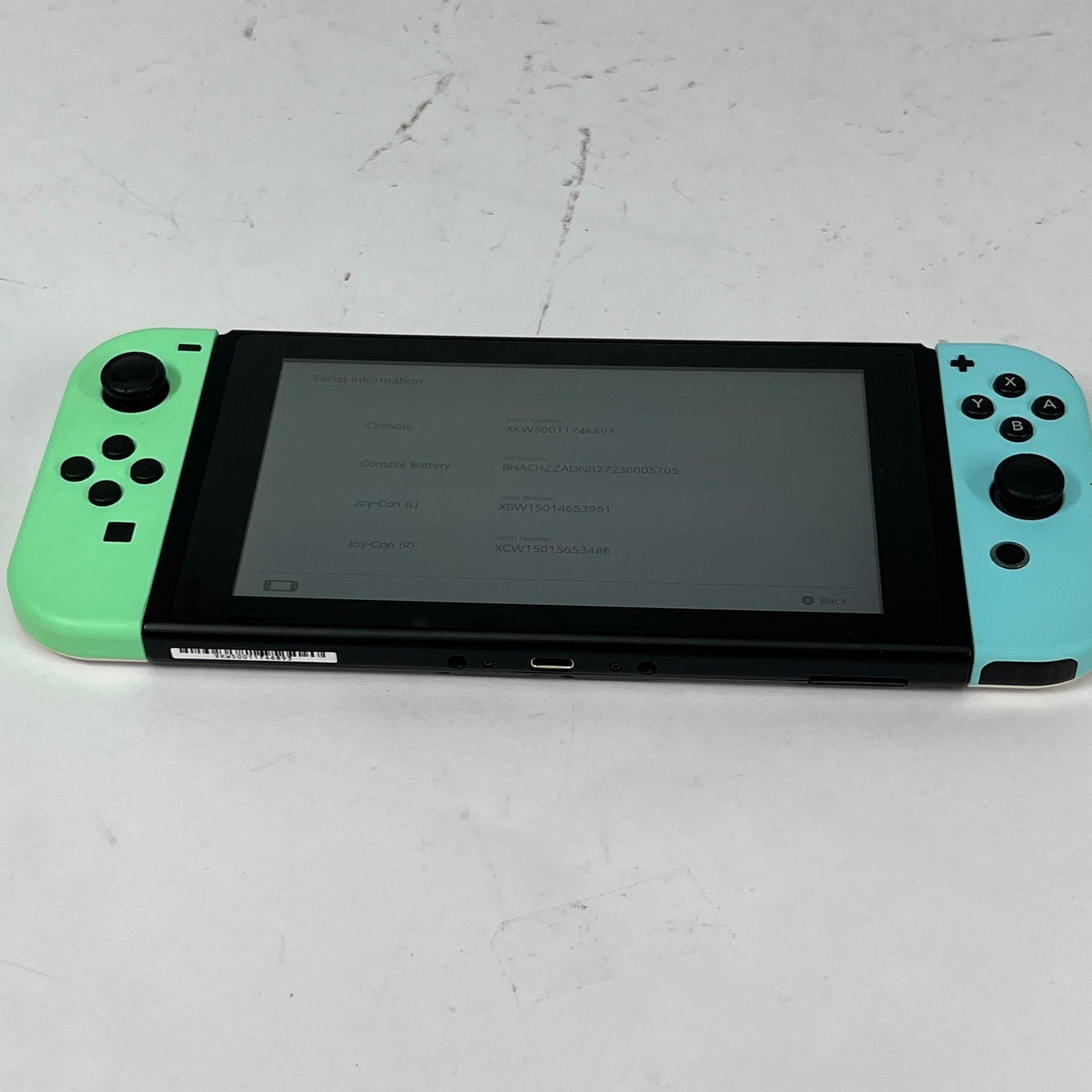 Nintendo Switch v1 Video Game Console HAC-001 Animal Crossing Edition