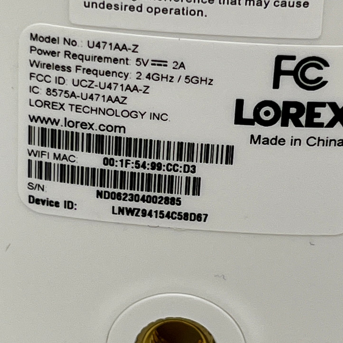 Lorex Smart Home Security Center 2K Wire-Free Cameras & Range Detector HC64A2U-E