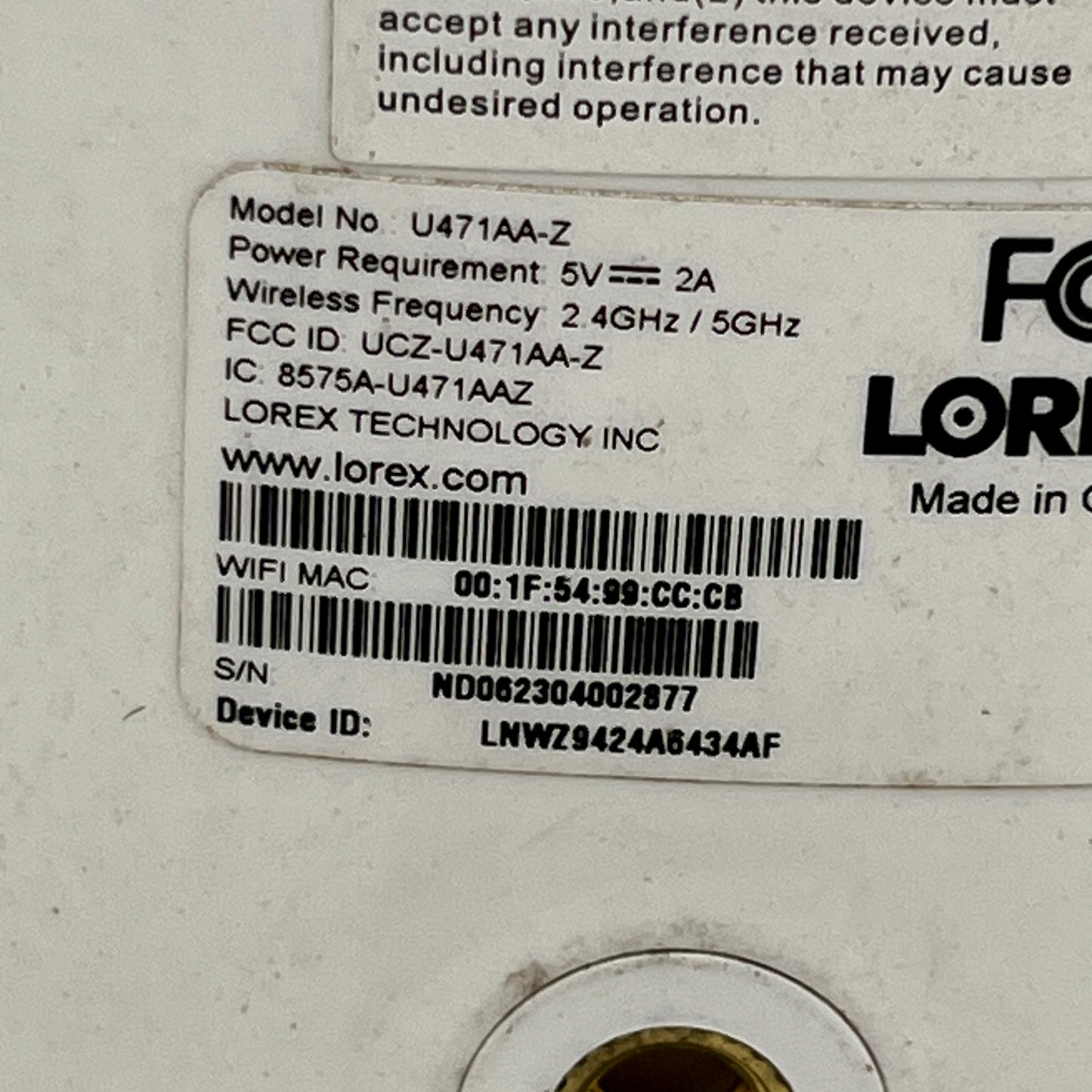 Lorex Smart Home Security Center 2K Wire-Free Cameras & Range Detector HC64A2U-E