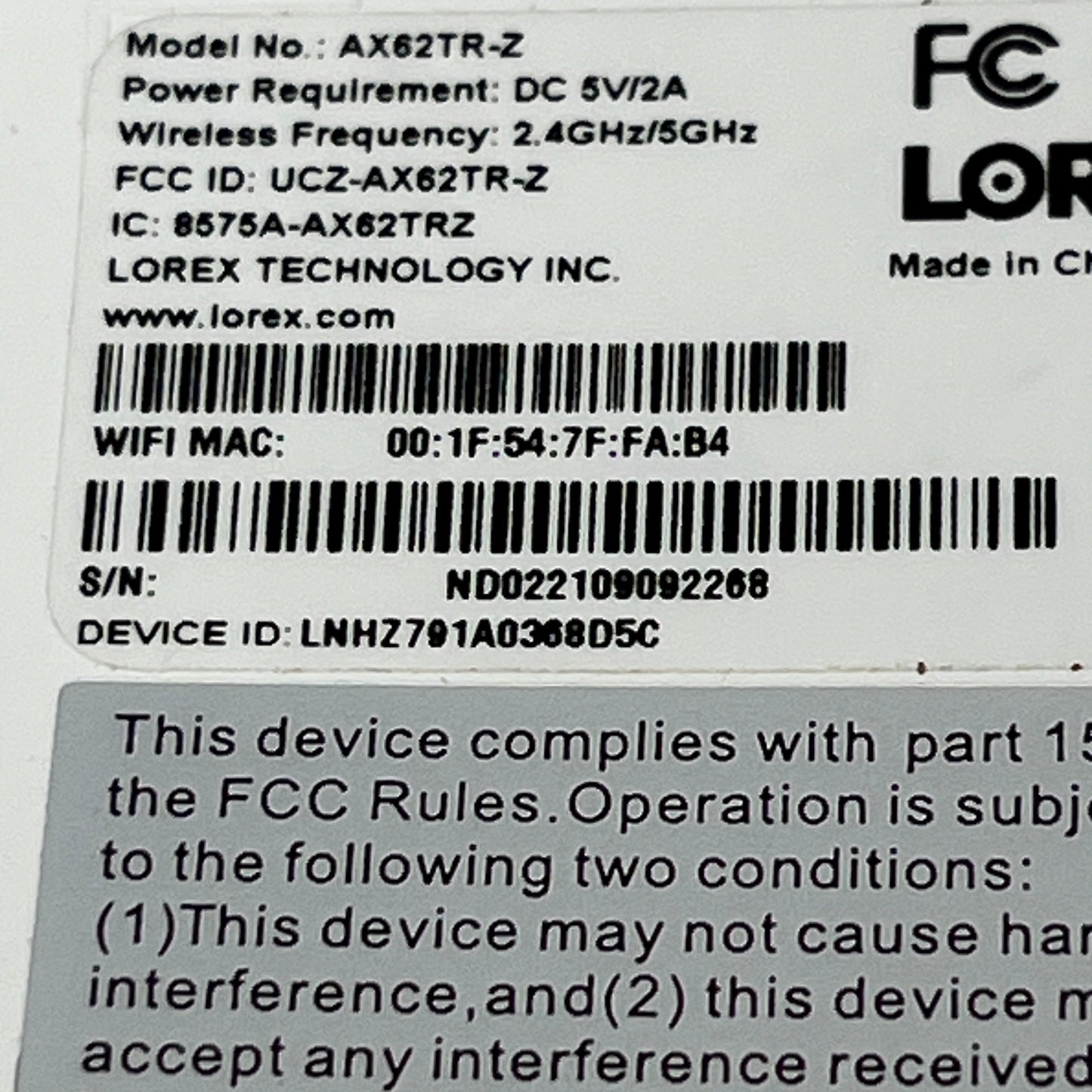 Lorex Smart Home Security Center 2K Wire-Free Cameras & Range Detector HC64A2U-E