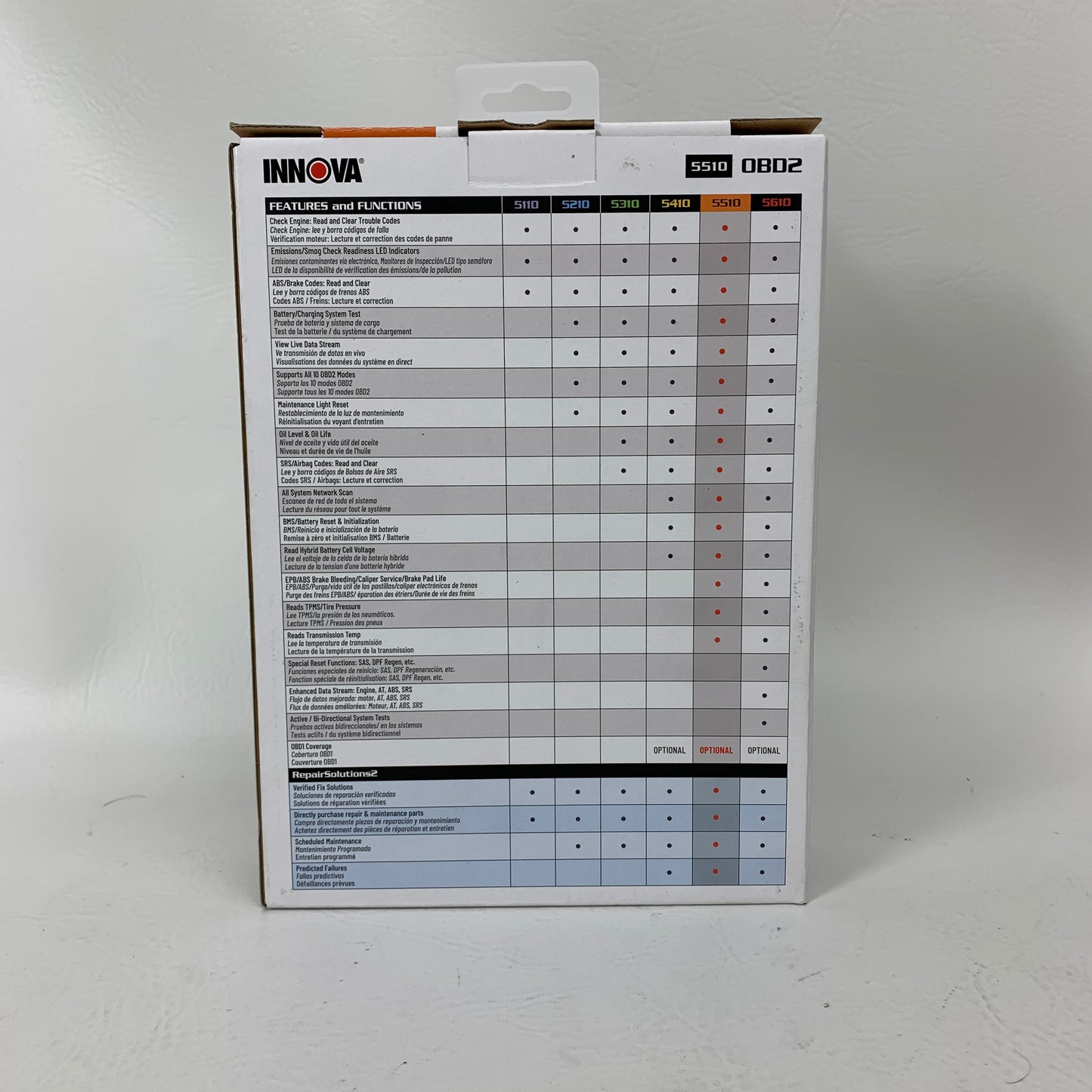 New Innova CarScan Tech Bluetooth Code Reader IN-5510