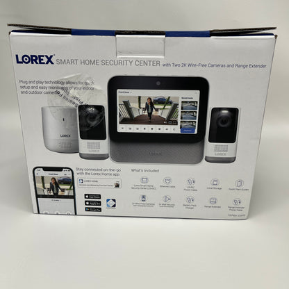 Lorex Smart Home Security Center 2K Wire-Free Cameras & Range Detector HC64A2U-E