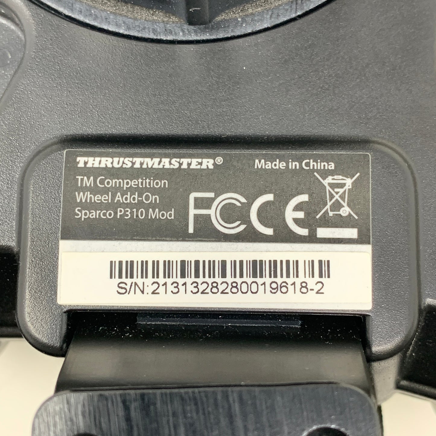 Thrustmaster Sparco P310 Mod TM Competition Wheel Add-On