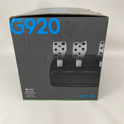New Logitech G920 Black Driving Force Steering Wheel & Pedals for Xbox/PC