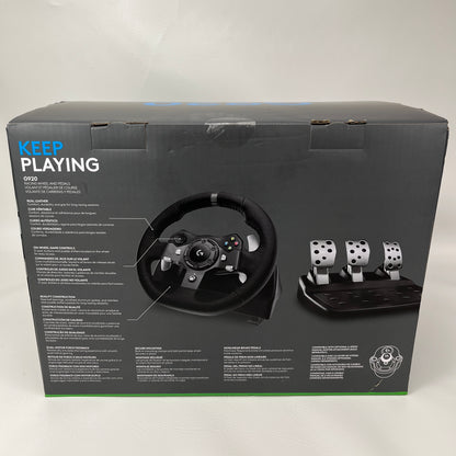 New Logitech G920 Black Driving Force Steering Wheel & Pedals for Xbox/PC