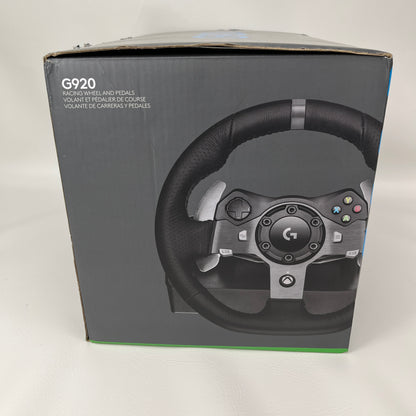 New Logitech G920 Black Driving Force Steering Wheel & Pedals for Xbox/PC